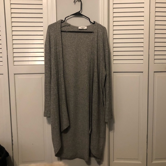 Carly Jean Los Angeles Sweaters - CJLA gray cardigan Carly Jean Los Angeles Sweaters - CJLA gray cardigan